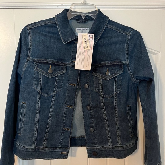 Amazon Essentials Medium Jean Jacket NWT - Picture 2 of 4